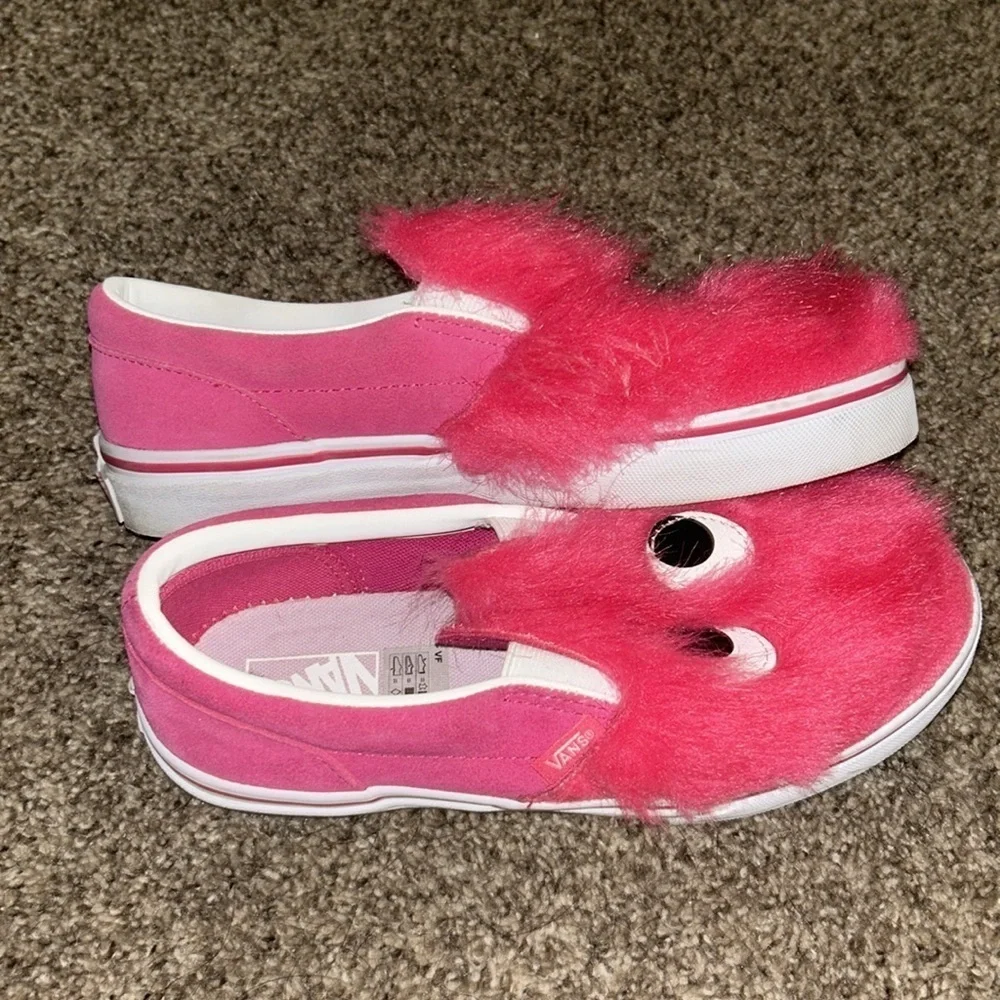 Girls Pink Monster Vans